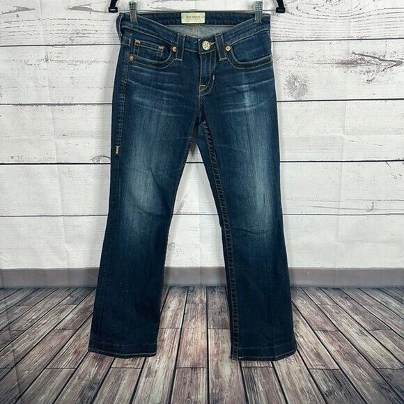 Big Star Jeans Womens 26 Blue Bootcut Remy Western Cowgirl Embroidered Stretch - Picture 1 of 12